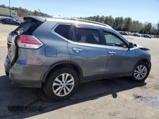 2015 Nissan Rogue SV with VIN KNMAT2MV8FP543870, listed as a Copart auction lot 53615465 with 151,697 mi miles and Salvage Title. Bid and sale history available at carsss.com. Image 3.