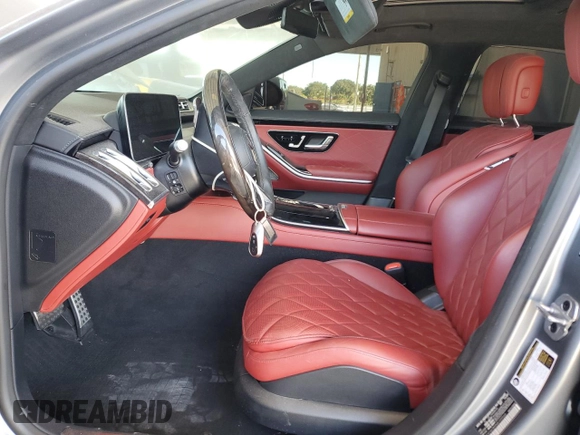 2022 Mercedes-Benz S-Class S 500 with VIN W1K6G6DB9NA105566, listed as a Copart auction lot 82774304 with 13,827 mi miles and Salvage Title. Bid and sale history available at carsss.com. Image 7.