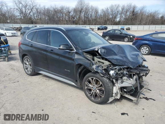 2017 BMW X1 xDrive28i with VIN WBXHT3Z31H4A57021, listed as a Copart auction lot 46507885 with 165,071 mi miles and Salvage Title. Bid and sale history available at carsss.com. Image 4.