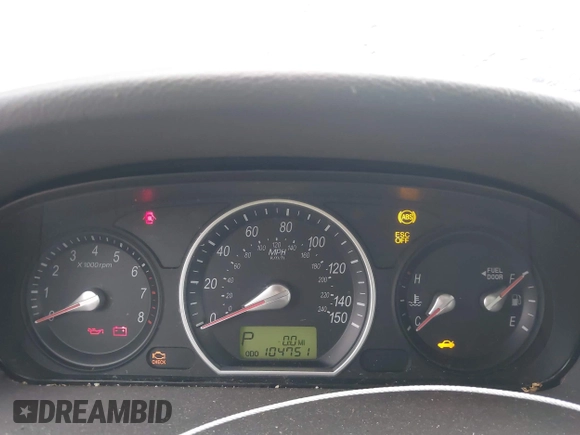 2006 Hyundai Sonata GLS z VIN KMHEU46CX6A075483, wystawiony jako IAAI lot #42376793 z przebiegiem 104 751 mil mil oraz . Historia ofert i sprzedaży dostępna na DreamBid. Obrazek 7.
