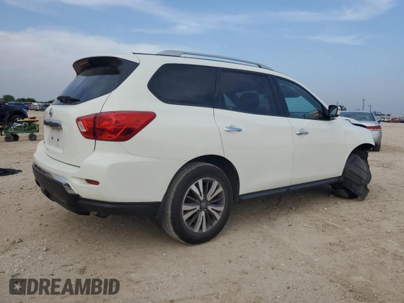 2017 Nissan Pathfinder SL with VIN 5N1DR2MN5HC668181, listed as a Copart auction lot 51381715 with 136,558 mi miles and Salvage title. Bid and sale history available at DreamBid. Image 3.