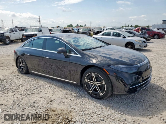 2024 Mercedes-Benz EQS 450 z VIN W1KCG2EB7RA048381, wystawiony jako Copart lot #55484415 z przebiegiem Nie podano mil oraz Szkoda całkowita • Salvage title. Historia ofert i sprzedaży dostępna na DreamBid. Obrazek 4.