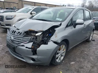 2014 Nissan Note S Plus z VIN 3N1CE2CP0EL383924, wystawiony jako IAAI lot #41729143 z przebiegiem 129 561 mil mil oraz . Historia ofert i sprzedaży dostępna na DreamBid. Obrazek 2.