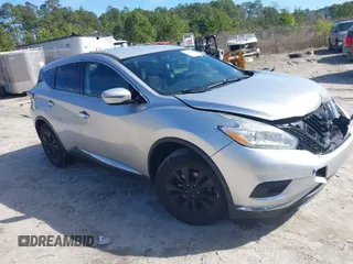 2016 Nissan Murano SV with VIN 5N1AZ2MG2GN111087, listed as a IAAI auction lot 41595111 with 184,432 mi miles. Bid and sale history available at carsss.com. Image 1.