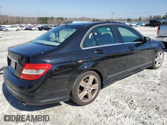 2011 Mercedes-Benz C 300 Sport with VIN WDDGF5EB8BA420273, listed as a Copart auction lot 46604535 with 155,943 mi miles and Salvage Title. Bid and sale history available at DreamBid. Image 3.