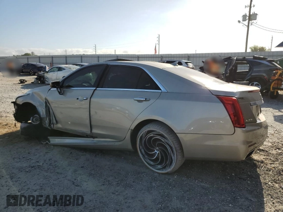 2014 Cadillac CTS Luxury RWD with VIN 1G6AR5S36E0191951, listed as a Copart auction lot 55017795 with 117,535 mi miles and Salvage Title. Bid and sale history available at carsss.com. Image 2.