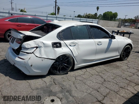 2022 BMW 3 Series 330i with VIN 3MW5R1J02N8C53220, listed as a Copart auction lot 62423015 with Not provided miles and Salvage title. Bid and sale history available at DreamBid. Image 3.