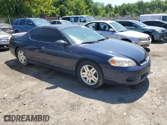 2007 Chevrolet Monte Carlo LT with VIN 2G1WK15KX79314140, listed as a Copart auction lot 58932205 with 150,862 mi miles and Salvage title. Bid and sale history available at DreamBid. Image 4.