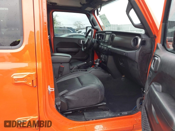 2019 Jeep Wrangler Unlimited Sport S with VIN 1C4HJXDG7KW568441, listed as a IAAI auction lot 41142271 with 73,698 mi miles and . Bid and sale history available at DreamBid. Image 5.