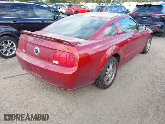 2005 Ford Mustang GT Deluxe with VIN 1ZVFT82HX55116087, listed as a IAAI auction lot 42039147 with 103,389 mi miles and . Bid and sale history available at DreamBid. Image 4.