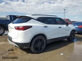 2020 Chevrolet Blazer LT with VIN 3GNKBCR47LS668795, listed as a Copart auction lot 42563975 with 86,706 mi miles and Salvage Title. Bid and sale history available at carsss.com. Image 3.