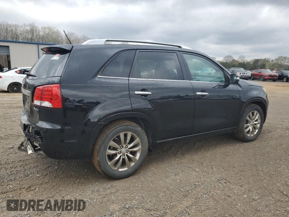 2011 Kia Sorento SX with VIN 5XYKW4A21BG093414, listed as a Copart auction lot 50169625 with 166,855 mi miles and Salvage Title. Bid and sale history available at carsss.com. Image 3.