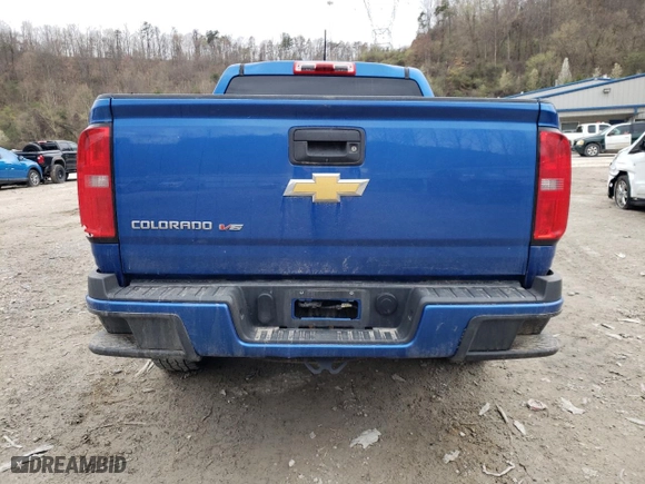2020 Chevrolet Colorado 4WD Work Truck with VIN 1GCGTBEN4L1130643, listed as a Copart auction lot 49986855 with 75,423 mi miles and Salvage Title. Bid and sale history available at carsss.com. Image 6.