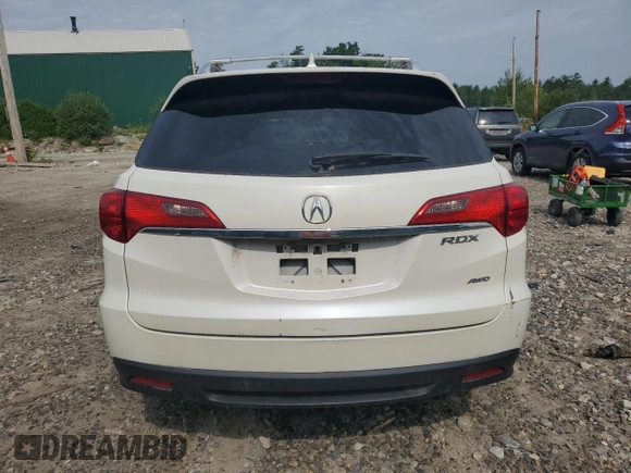 2015 Acura RDX Technology with VIN 5J8TB4H58FL004935, listed as a Copart auction lot 61980864 with 186,319 mi miles and Salvage Title. Bid and sale history available at DreamBid. Image 6.