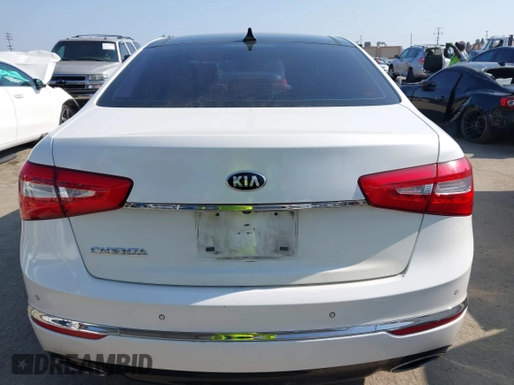 2016 Kia Cadenza Premium with VIN KNALN4D75G5218796, listed as a IAAI auction lot 42151269 with 123,332 mi miles. Bid and sale history available at carsss.com. Image 16.