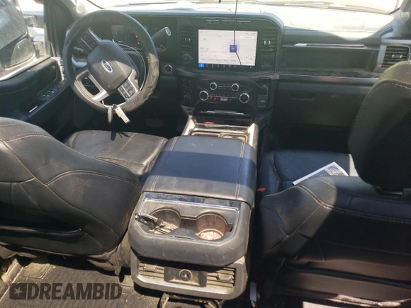 2023 Ford F-250 XL with VIN 1FT8W2BM3PED36980, listed as a Copart auction lot 49450125 with 57,760 mi miles and Salvage Title. Bid and sale history available at DreamBid. Image 8.