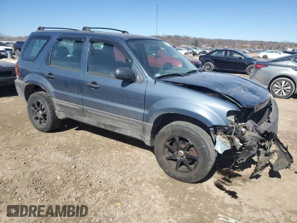 2005 Ford Escape XLS Value with VIN 1FMYU02ZX5KB32127, listed as a Copart auction lot 46595145 with 144,182 mi miles and Salvage Title. Bid and sale history available at carsss.com. Image 4.