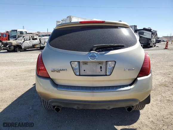 2007 Nissan Murano S with VIN JN8AZ08WX7W600507, listed as a Copart auction lot 68063354 with 155,922 mi miles and Salvage Title. Bid and sale history available at carsss.com. Image 6.