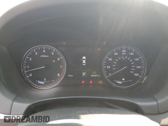 2017 Genesis G80 3.8L with VIN KMHGN4JE6HU180487, listed as a Copart auction lot 61892375 with 150,397 mi miles and Salvage title. Bid and sale history available at DreamBid. Image 9.