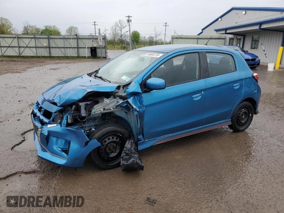 2021 Mitsubishi Mirage ES с VIN ML32AUHJ8MH000557, выставлен на аукционе Copart как лот 56660735 с пробегом 85 171 миль миль и Списание • Salvage title. История ставок и продаж доступна на DreamBid. Изображение 1.