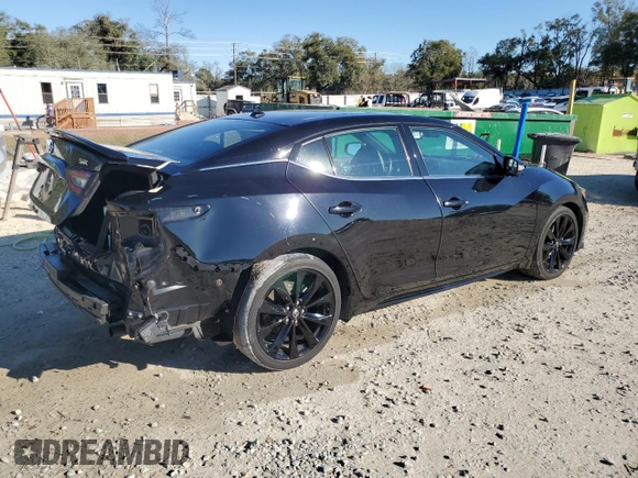2019 Nissan Maxima SV with VIN 1N4AA6AVXKC374931, listed as a Copart auction lot 45708235 with 35,895 mi miles and Salvage Title. Bid and sale history available at DreamBid. Image 3.
