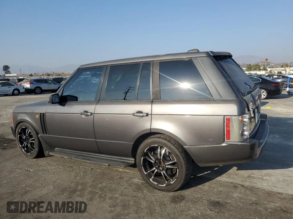 2005 Land Rover Range Rover with VIN SALMF11405A195650, listed as a Copart auction lot 76313284 with 169,966 mi miles and Salvage title. Bid and sale history available at DreamBid. Image 2.