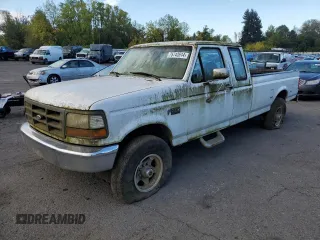 1997 Ford F-250 with VIN 1FTHX26H4VEB05772, listed as a Copart auction lot 75742614 with 185,659 mi miles and Clean Title. Bid and sale history available at carsss.com. Image 1.