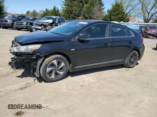 2017 Hyundai Ioniq SEL z VIN KMHC75LCXHU036497, wystawiony jako Copart lot #53413635 z przebiegiem 141 610 mil mil oraz Szkoda całkowita • Salvage title. Historia ofert i sprzedaży dostępna na DreamBid. Obrazek 1.