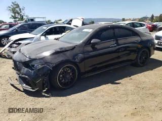 2021 Mercedes-Benz CLA 45 AMG with VIN W1K5J5DB6MN203498, listed as a Copart auction lot 61161904 with 48,058 mi miles and Salvage Title. Bid and sale history available at DreamBid. Image 1.