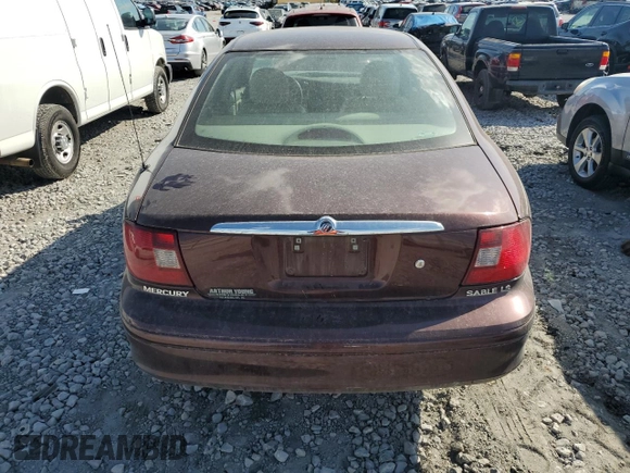 2001 Mercury Sable LS Premium with VIN 1MEFM55S11G607909, listed as a Copart auction lot 78529184 with 162,012 mi miles and Salvage Title. Bid and sale history available at DreamBid. Image 6.