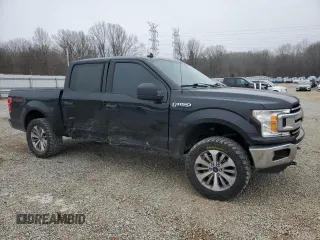 2019 Ford F-150 XL with VIN 1FTEW1E55KFB20343, listed as a Copart auction lot 43975165 with 95,978 mi miles and Salvage Title. Bid and sale history available at carsss.com. Image 4.