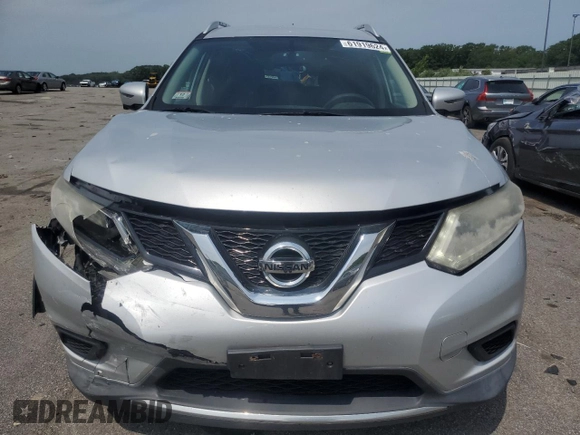 2016 Nissan Rogue SV with VIN KNMAT2MV7GP656419, listed as a Copart auction lot 61919624 with 150,394 mi miles and Salvage Title. Bid and sale history available at carsss.com. Image 5.