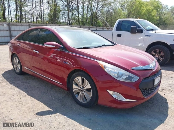 2013 Hyundai Sonata Hybrid with VIN KMHEC4A46DA080504, listed as a IAAI auction lot 42066994 with 107,888 mi miles. Bid and sale history available at carsss.com. Image 1.