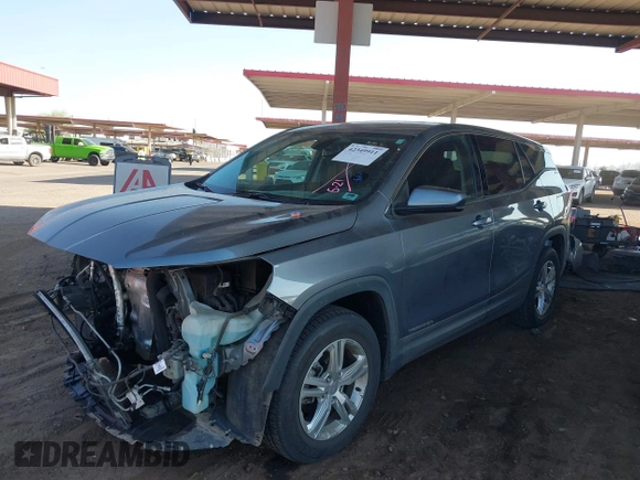 2019 GMC Terrain SLE with VIN 3GKALMEV2KL272874, listed as a IAAI auction lot 42349911 with 84,080 mi miles and . Bid and sale history available at DreamBid. Image 18.