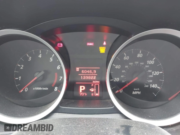 2011 Mitsubishi Lancer ES with VIN JA32U2FU8BU022132, listed as a IAAI auction lot 41694682 with 139,822 mi miles. Bid and sale history available at carsss.com. Image 7.
