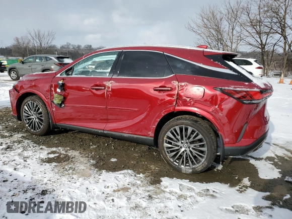 2023 Lexus RX 350h with VIN 2T2BBMCA0PC014846, listed as a Copart auction lot 88966745 with 13,384 mi miles and Salvage Title. Bid and sale history available at DreamBid. Image 2.