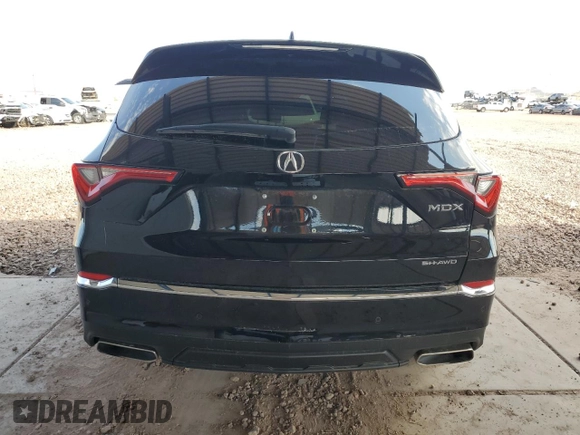 2023 Acura MDX w/Technology Package with VIN 5J8YE1H45PL042305, listed as a Copart auction lot 68104074 with 21,875 mi miles and Salvage Title. Bid and sale history available at carsss.com. Image 6.