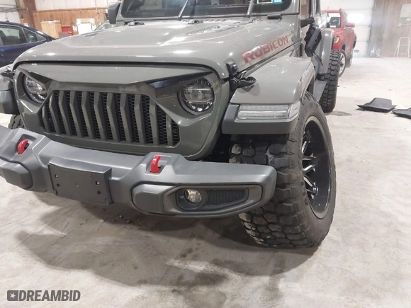 2020 Jeep Gladiator Rubicon with VIN 1C6JJTBG1LL214681, listed as a IAAI auction lot 41979666 with 23,811 mi miles. Bid and sale history available at carsss.com. Image 19.