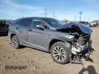 2021 Lexus RX with VIN JTJHZKFA3M2033702, listed as a Copart auction lot 43055955 with 23,166 mi miles and Salvage Title. Bid and sale history available at carsss.com. Image 4.