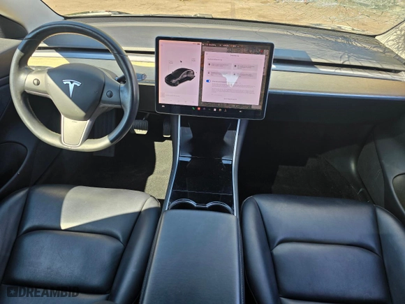 2018 Tesla Model 3 Long Range Battery with VIN 5YJ3E1EA0JF173302, listed as a Copart auction lot 54197265 with 59,956 mi miles and Salvage Title. Bid and sale history available at carsss.com. Image 9.