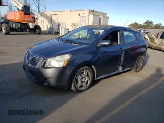 2009 Pontiac Vibe 1SB z VIN 5Y2SP67029Z449525, wystawiony jako Copart lot #88595705 z przebiegiem 161 087 mil mil oraz Szkoda całkowita • Salvage title. Historia ofert i sprzedaży dostępna na DreamBid. Obrazek 1.