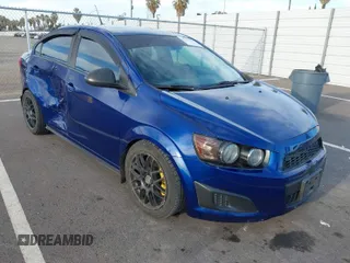 2013 Chevrolet Sonic LT with VIN 1G1JC5SB2D4147595, listed as a IAAI auction lot 41643641 with 83,538 mi miles and . Bid and sale history available at DreamBid. Image 1.