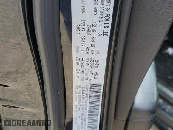 2020 Dodge Durango GT Plus z VIN 1C4RDJDGXLC261437, wystawiony jako Copart lot #55125815 z przebiegiem 134 143 mil mil oraz Nie do naprawy • Non repairable. Historia ofert i sprzedaży dostępna na DreamBid. Obrazek 12.