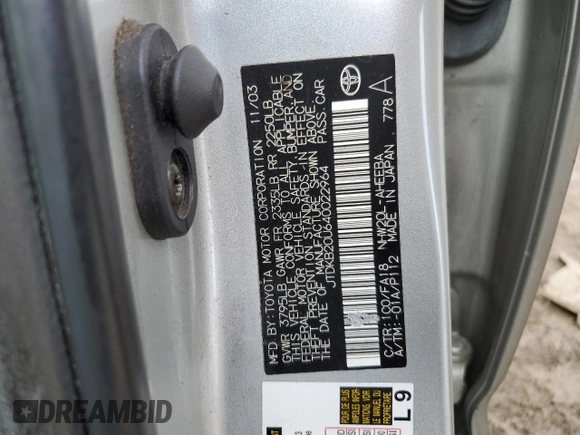 2004 Toyota Prius with VIN JTDKB20U640022964, listed as a Copart auction lot 48743025 with 270,907 mi miles and Salvage Title. Bid and sale history available at carsss.com. Image 14.