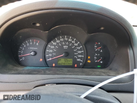 2005 Kia Spectra with VIN KNAFE162455069422, listed as a Copart auction lot 52999455 with 249,774 mi miles and Salvage Title. Bid and sale history available at carsss.com. Image 9.