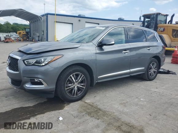 2019 Infiniti QX60 Pure with VIN 5N1DL0MN9KC566203, listed as a Copart auction lot 57137775 with 128,234 mi miles and Salvage title. Bid and sale history available at DreamBid. Image 1.