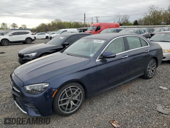 2021 Mercedes-Benz E-Class E 350 with VIN W1KZF8EB0MA908193, listed as a Copart auction lot 53464945 with 46,791 mi miles and Salvage Title. Bid and sale history available at carsss.com. Image 1.