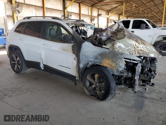 2021 Jeep Cherokee Limited with VIN 1C4PJLDX5MD209107, listed as a Copart auction lot 60731505 with Not provided miles and Salvage title. Bid and sale history available at DreamBid. Image 4.