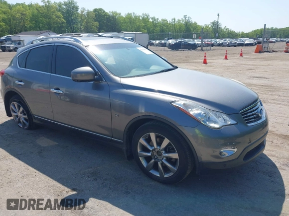 2015 Infiniti QX50 Journey z VIN JN1BJ0HR7FM770564, wystawiony jako IAAI lot #42139055 z przebiegiem 88 121 mil mil oraz . Historia ofert i sprzedaży dostępna na DreamBid. Obrazek 1.