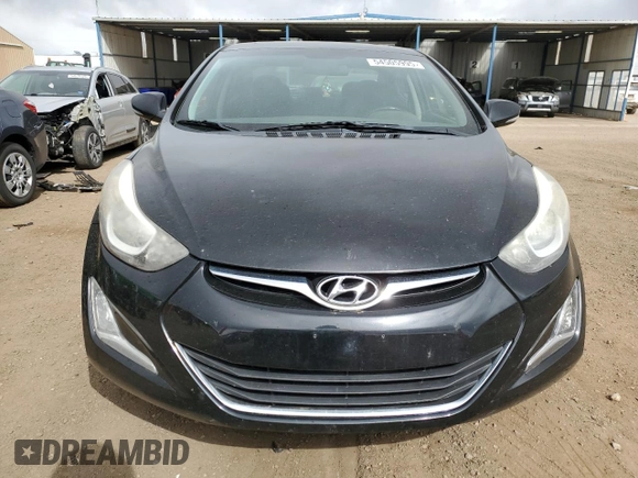 2016 Hyundai Elantra SE with VIN 5NPDH4AE5GH736943, listed as a Copart auction lot 54505995 with 112,357 mi miles and Salvage title. Bid and sale history available at DreamBid. Image 5.